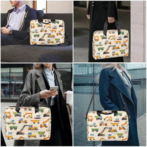 Bolsa para laptop con estampa de tractores y excavadoras miniatura 7