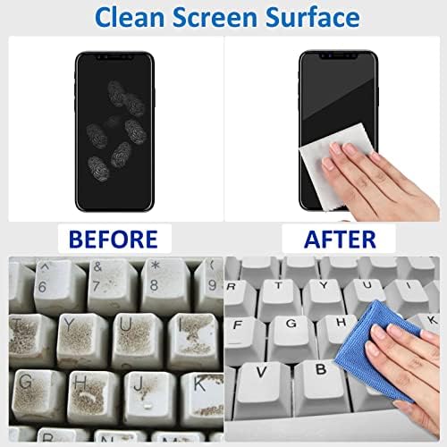 Keyboard Cleaning Kit, 12 in 1 Pc Cleaning Kit, Phone Cleaning Kit Airpod Cleaning Kit with Keyboard Cleaner, keycap Puller, Switch Puller, Keyboard Earbud Cleaning Brush and Wipe Kit
