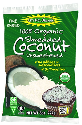 Let's Do Organic 100% Organic Unsweetened Shredded Coconut, 8 Oun...