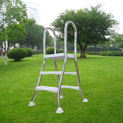 Escalera estable para piscina sobre suelo de acero inoxidable 304 miniatura 1