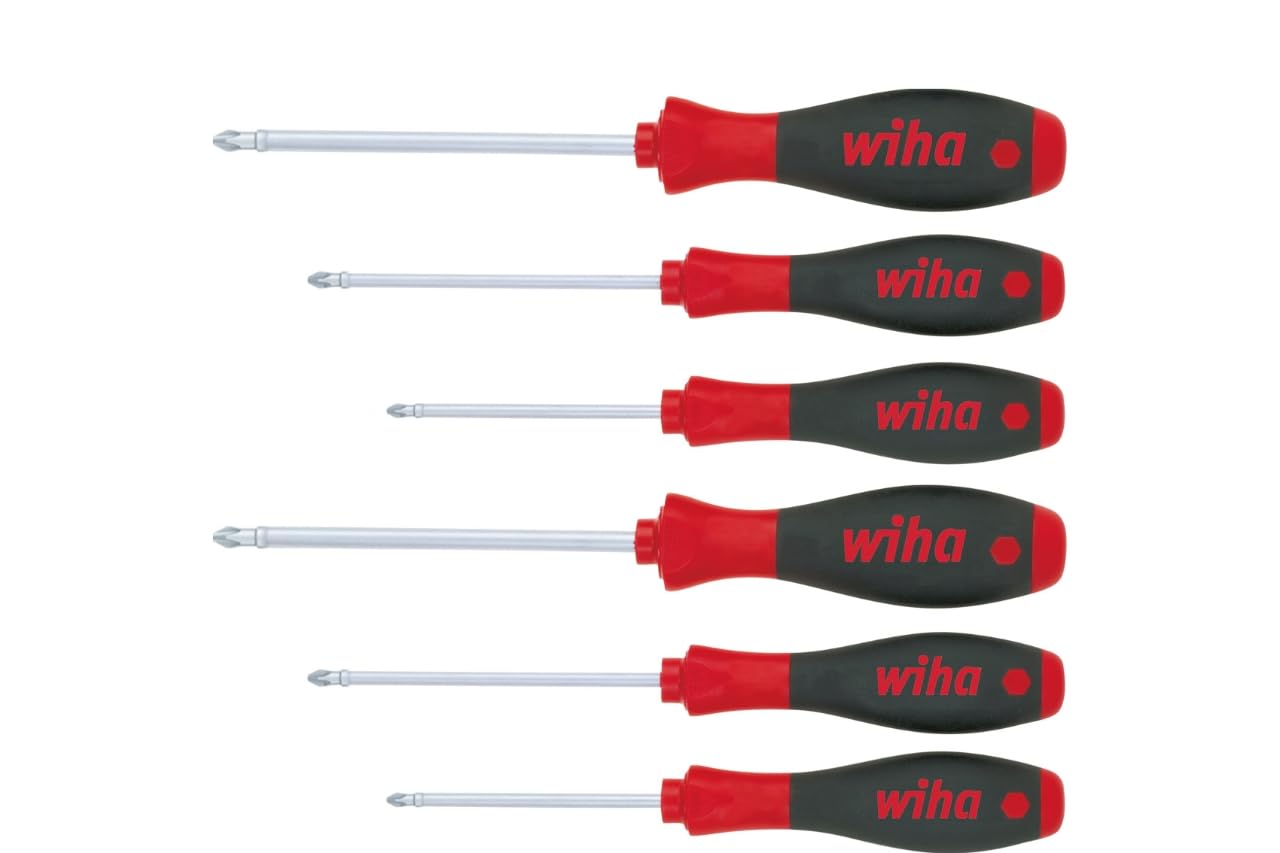 Wiha 311K6 SoftFinish Screwdriver Set Phillips Pozidriv 6pc