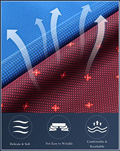 Image of JaGely Pocket Squares for Men Assorted Colors Silk Squares Handkerchiefs 9.06 inch x 9.06 inch Handkerchiefs for Men Wedding