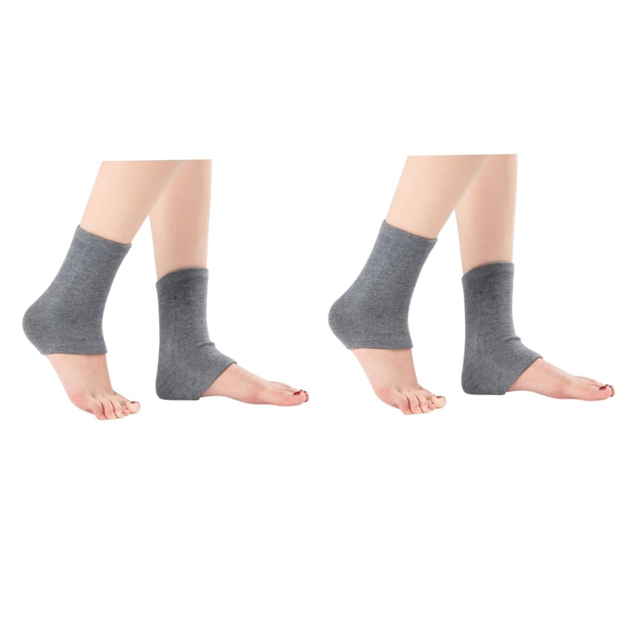 BESPORTBLE 2pcs ?wiczenia ?e ankle support wrap Wool Foot Sleeve Oddychaj?ce skarpetki do kostek ankle