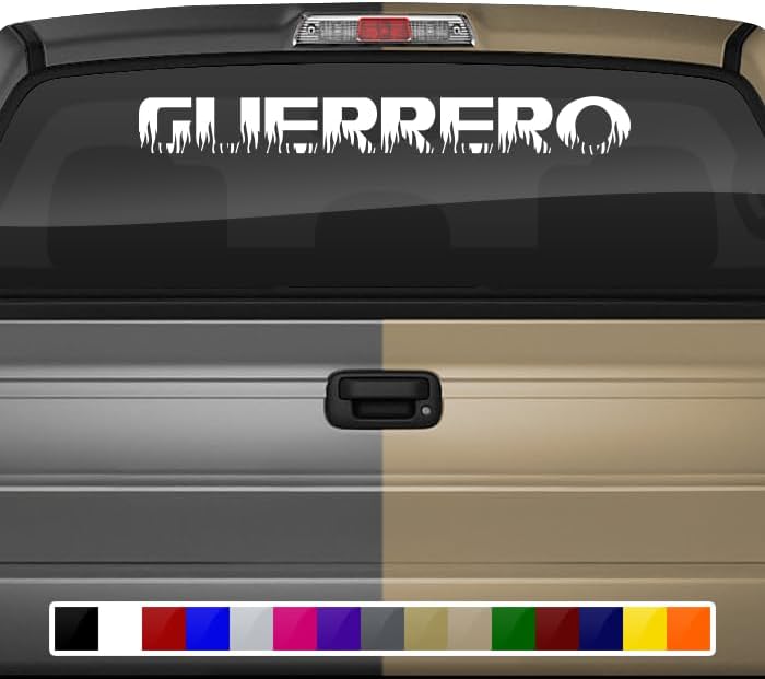 Sticky Creations Guerrero MX Mexico - Adhesivo para parabrisas de ventana, cartel gráfico de vinilo para parte trasera de auto, camión, SUV,