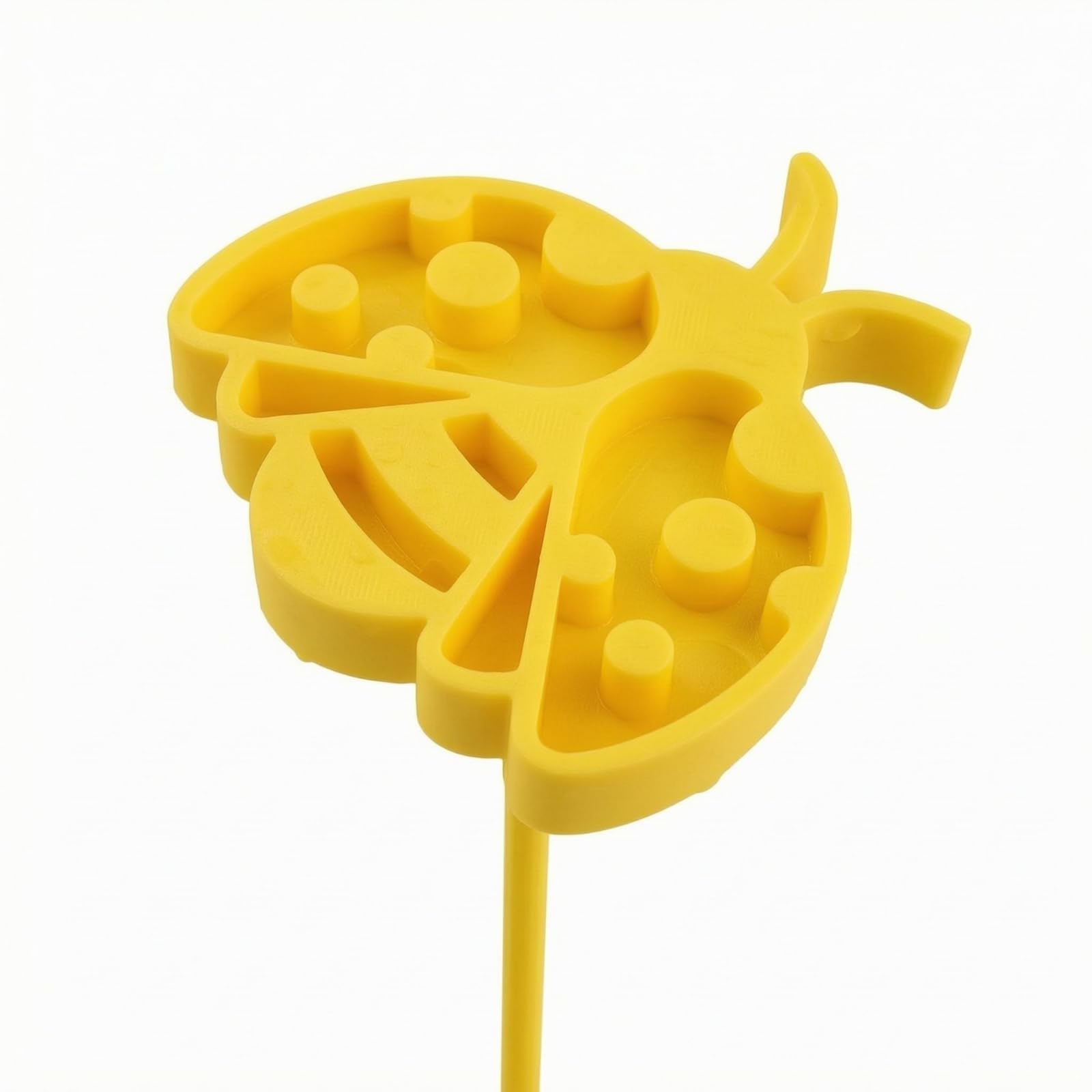 Multi-Compartment Stake-Mounted Bee Waterer Raised Flower-Shaped Bee Watering Station Molded PVC Flower-Shaped Tray Easy to Refill, Yellow, 12.5CM|Home & Garden-image-30
