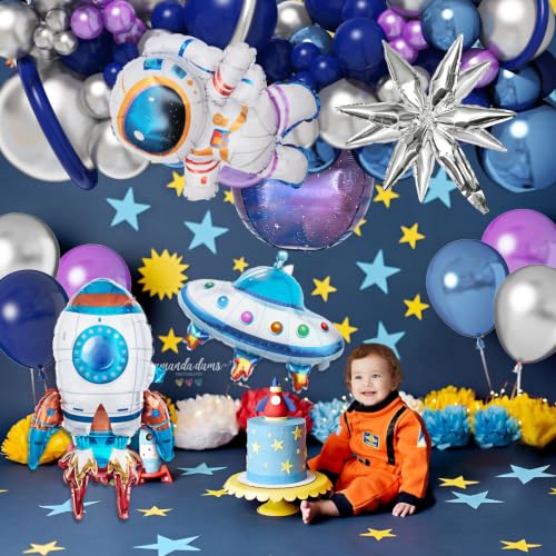 Image of Amandir 140pcs Outer Space Balloon Garland Arch Kit