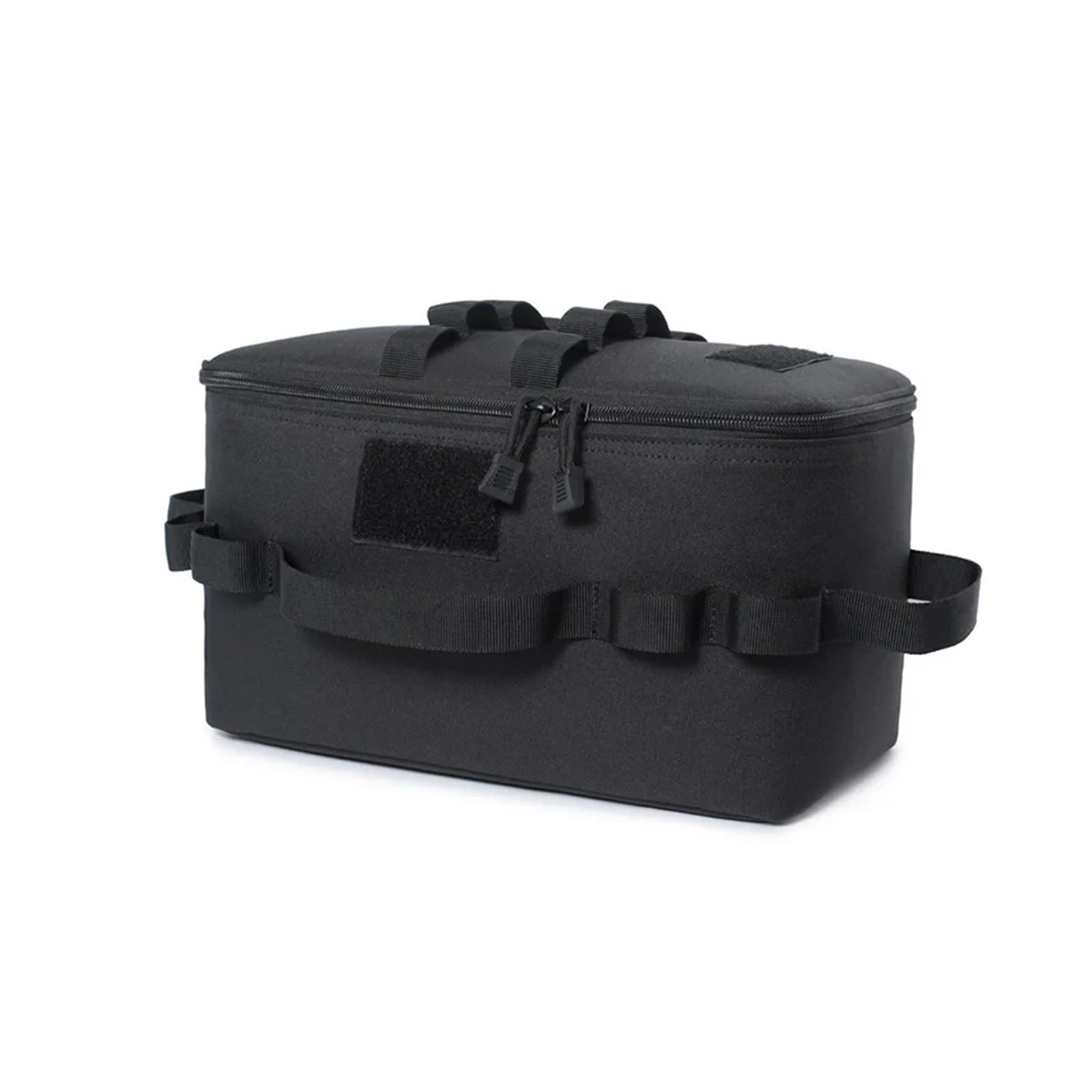 Generico Borsa portaoggetti da esterno pieghevole portatile multifunzionale for picnic ed escursionismo(Black)