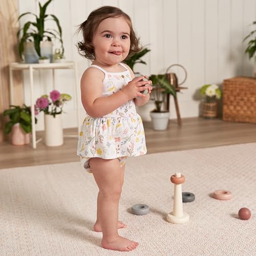 Image of Gerber Baby Girls Multi-Pack Sleeveless Onesies Bodysuit