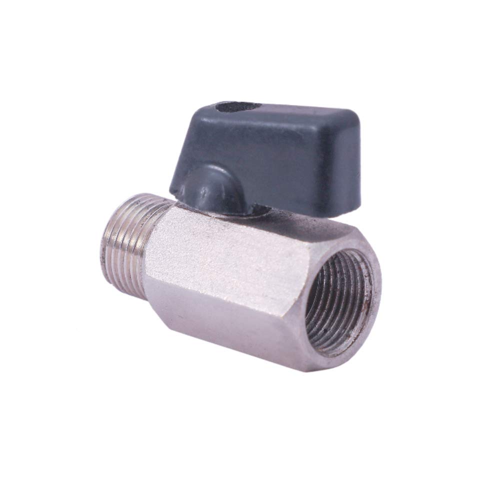 KHANJAN 3/8" Mini Ball Valve Leakage Free and Corrosion Free and use of Brass raw Material Nickle Finished (B0821JWQ82) Amazon Price History, Amazon Price Tracker
