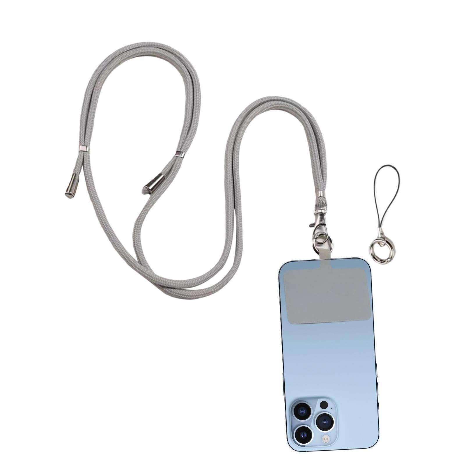 Ariou Unisex Grey Phone Strap, Multifunctional Cell Phone Lanyards, Phone Neck Lanyard, Cell Phone Lanyards For Most Smartphones, Refer To Description