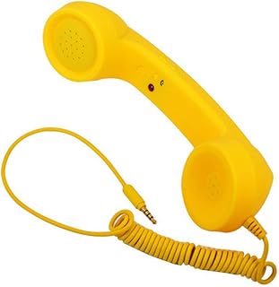 Gigicloud Retro Phone Telephone, 3.5mm Universal Phone Retro Handset Radiation-Proof Receivers Cellphone Handset Classic Mobile Phone Handset for Phone