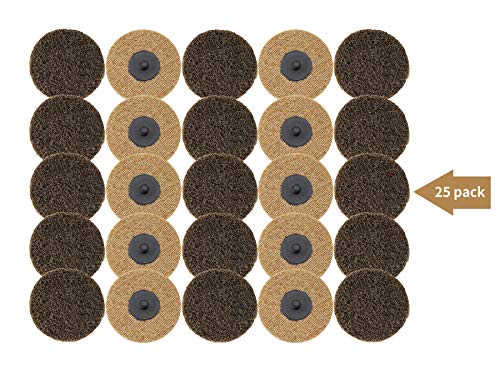 Cospof 3 Inch Sanding Discs,25 Pack Coarse Quick Change Discs,Surface Conditioning Discs For Die Grinder(Brown-Coarse). thumb #1
