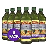 Pompeian 100% Grapeseed Oil, Light and Subtle Flavor, Perfect for High-Heat Cooking, Deep Frying and Baking, 24 FL. OZ., Pack of 6