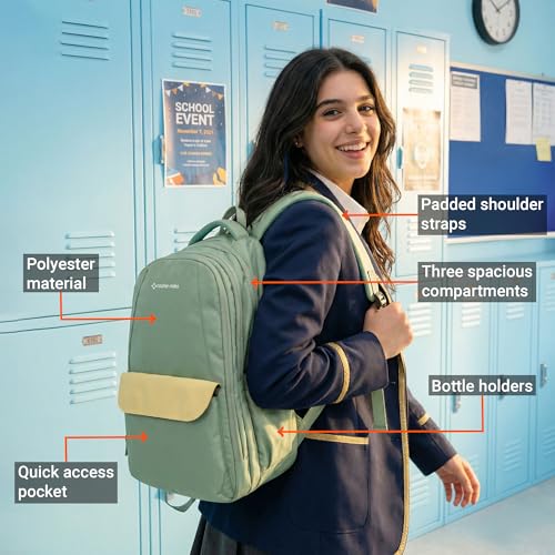 Image of Nasher Miles Polyester Laptop Backpack | Ideal for College, School, Office & Travel | Men, Women, Boys, Girls