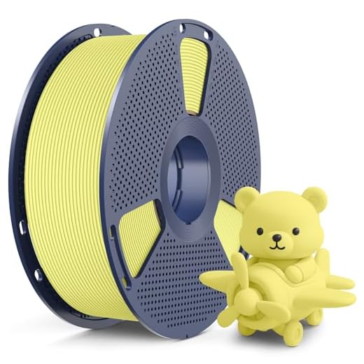 SUNLU High Speed Matte PLA Filament, Up to 600mm/s Fast 3D Printer Filament, Smooth Matte PLA Filament Fits Most FDM 3D Printers, 1KG Reusable Spool, Matte Lemon Yellow