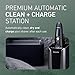 Panasonic Electric Razor for Men, Electric Shaver for Men, ARC5 with Premium Automatic Cleaning and Charging Station, Wet Dry Shaver, Cordless Razor, with Pop-Up Trimmer ES-LV97-K, Black