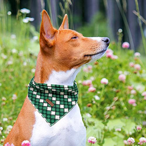 Elegant Littel Tail Hund Bandana, Frühling Haustier Bandanas 1PC Baumwolle waschbar Jungen Mädchen Quadrat Hund Lätzchen Halstuch Hund Halstücher für kleine mittlere große Hunde