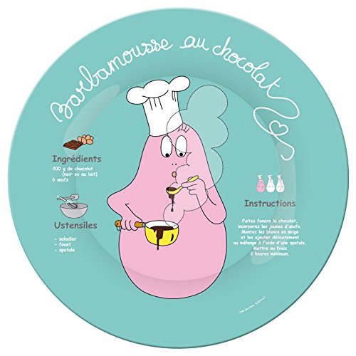 Barbapapa Grande Assiette Barba-Mousse Bleu