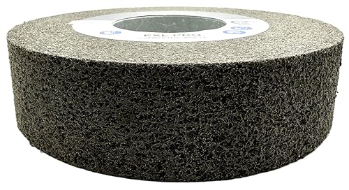 Image of EXL PRO Deburring & Polishing Wheel 8 inchx2 inchx3 inch 9S Fine Silicon Carbide | Professional Convolute Wheel for Metal Deburring, Finishing & Polishing - 94909 - 1 Pack