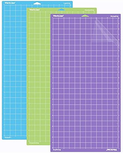 NICAPA Schneidematten 30,5x30,5cm Light Grip - 3er Set Für Cricut Plotter
