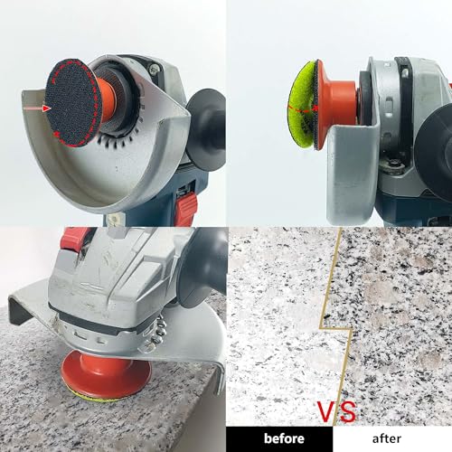 NBB Diamant-Polierscheiben 50mm/2″ Renovierungsscheibe Diamantschleif-Pad Diamantpolierkissen zum Polieren trocken & nass Granit Marmor Stein Keramik mit Nylonrückseite gute Oberfläche (100#, 4)