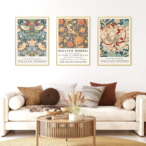 Image of upsimples 20x30 Picture Frame Gold 3 Pack, Scratch-Proof Poster Frames 20 x 30 for Photo Gallery - Slide-In Strips, Horizontal or Vertical Wall Mounting