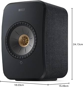 KEF LSX ブラック KEF LSX II Sistema de alto-falante HiFi sem fio (preto carbono