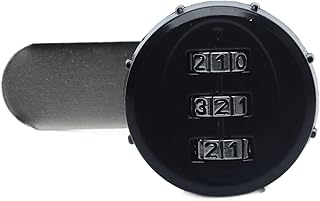 Tgoon Combination Password Cam Lock, Durable 3 Digit Combination Camlock for Doors Cabinets, Drawers, Cabinets