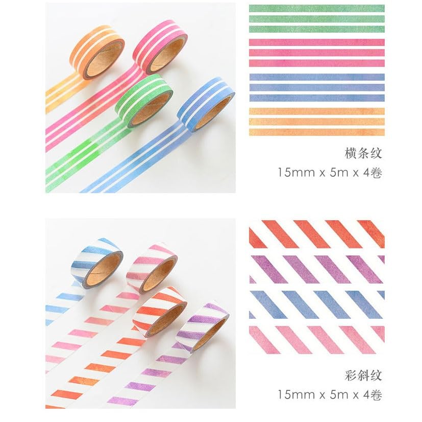 Washi Masking Tape Set Paper Tapes DIY Scrapbooking Sticker