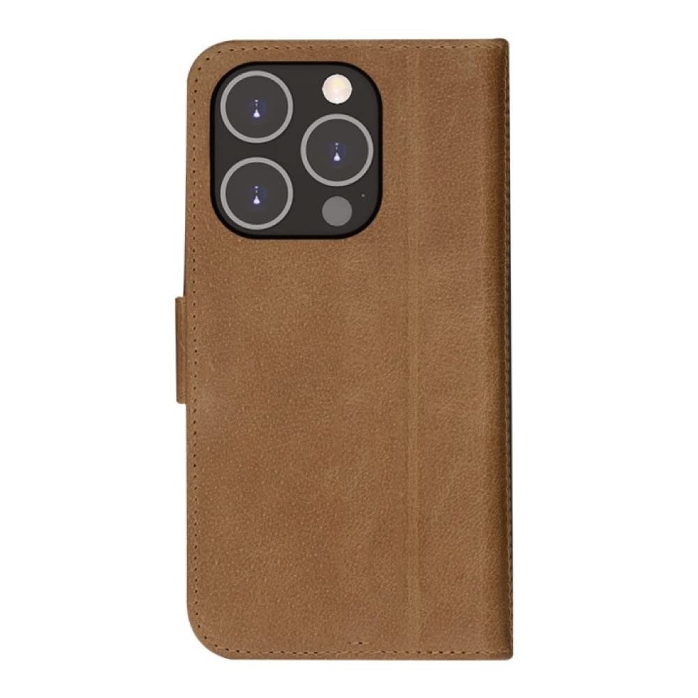 Dbramante1928 copenhagen slim flip case for iphone 14 pro, tan