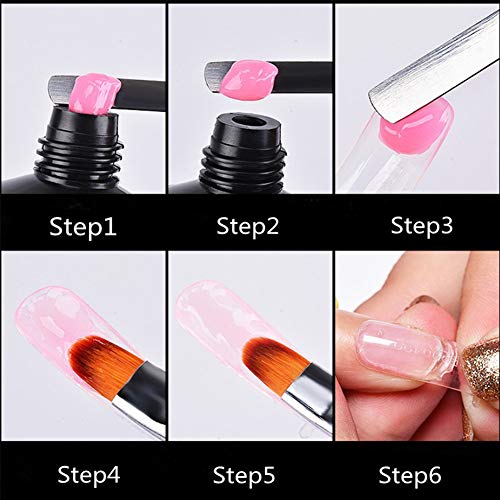 tao pipe Dual Ended Polygel Pinsel Brush Picker Nagel Pinseln Gel dual Uv Poly Gel Nail Brush Nageldesign Zubehoer Nagel… – Bild 4