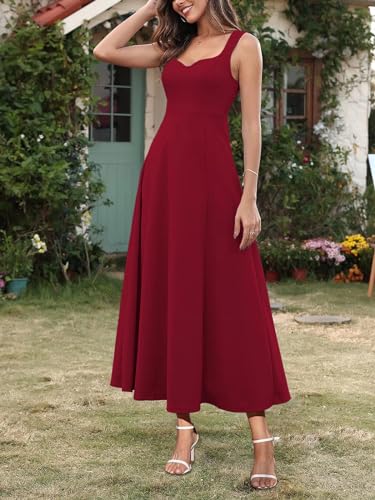 Brosloth Womens Wedding Guest Dresses Elegant Long Sweetheart Neckline Sleeveless Cocktail Dress2