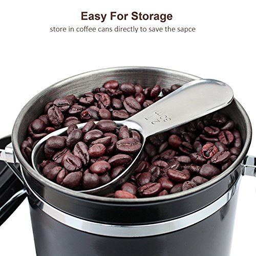 1Easylife Endurance 18/8 Stainless Steel Coffee Scoop, 2 Tablespoon (30ML) Exact, Pack of One