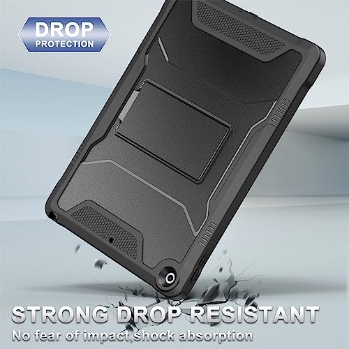 Soke Case for iPad 9th/8th/7th Generation 10.2-Inch (2021/2020/2019 Release), with Built-in Screen Protector and Kickstand, Rugged Full Body Protective Cover for Apple iPad 10.2 Inch - Black - Image 6