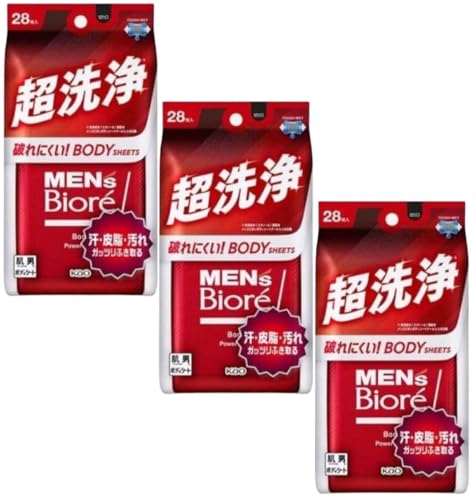 メン ズビ オレ 顔もふけるボディシート 超冷感 28枚入 × 各種類 3セット (超洗浄)