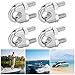 Alomejor Stainless Steel Wire Rope Clip, Durable U Bolt Clamp, Heavy Duty Rope Fastener, 4pcs 14mm M14 for Industrial Agricultural Use