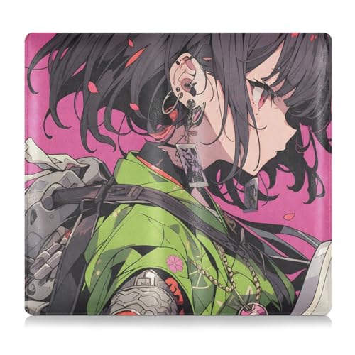 Car Registration and Insurance Holders Anime Guitar Print, PU Leather for License Documents Cards2