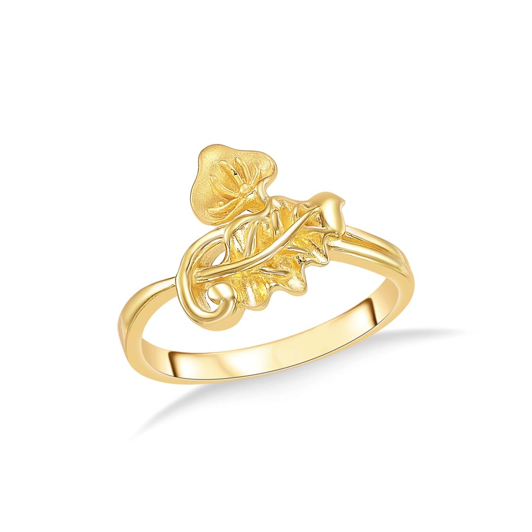 Leafy Canopy Gold Fashion Ring For Women-image-47