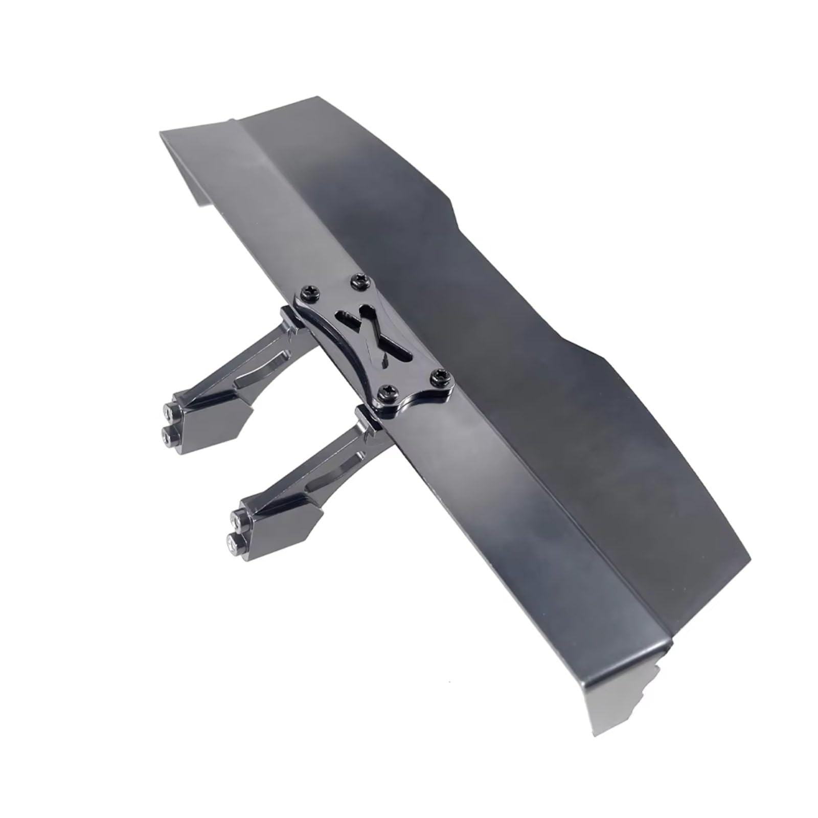 RC Components Parts For MJX For Hyper GO 16207 H16PL 1/16 Metal Tail Wing Accesories Part RC Car Upgrade Parts(Gray)