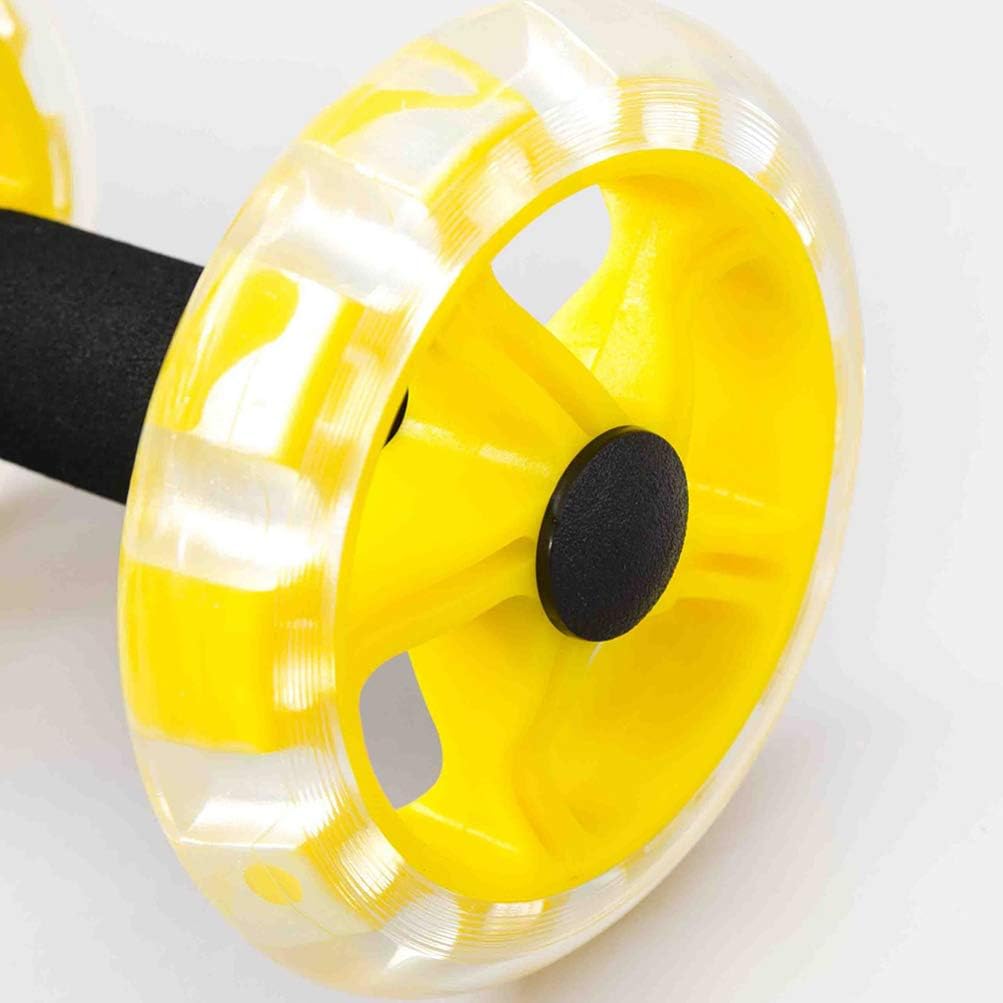 Milisten Twin-wheel Fitness Roller for Abdominal Strengthening Non- Handles Portable Exercise Device for Men Women for Burning Calories Building Muscle