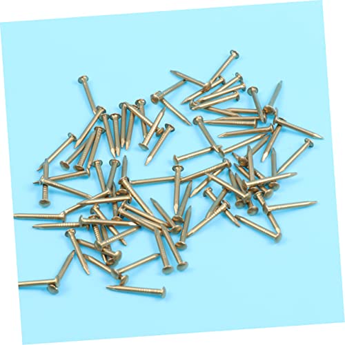 DOITOOL 300 piezas Clavos de Latón decorativos antiguos para muebles y proyectos de carpintería miniatura 2