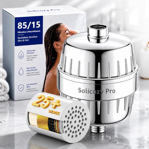 Shower Filter for Hard Water &amp; Shower Water Softener, Sensitive Skin &amp; Hair