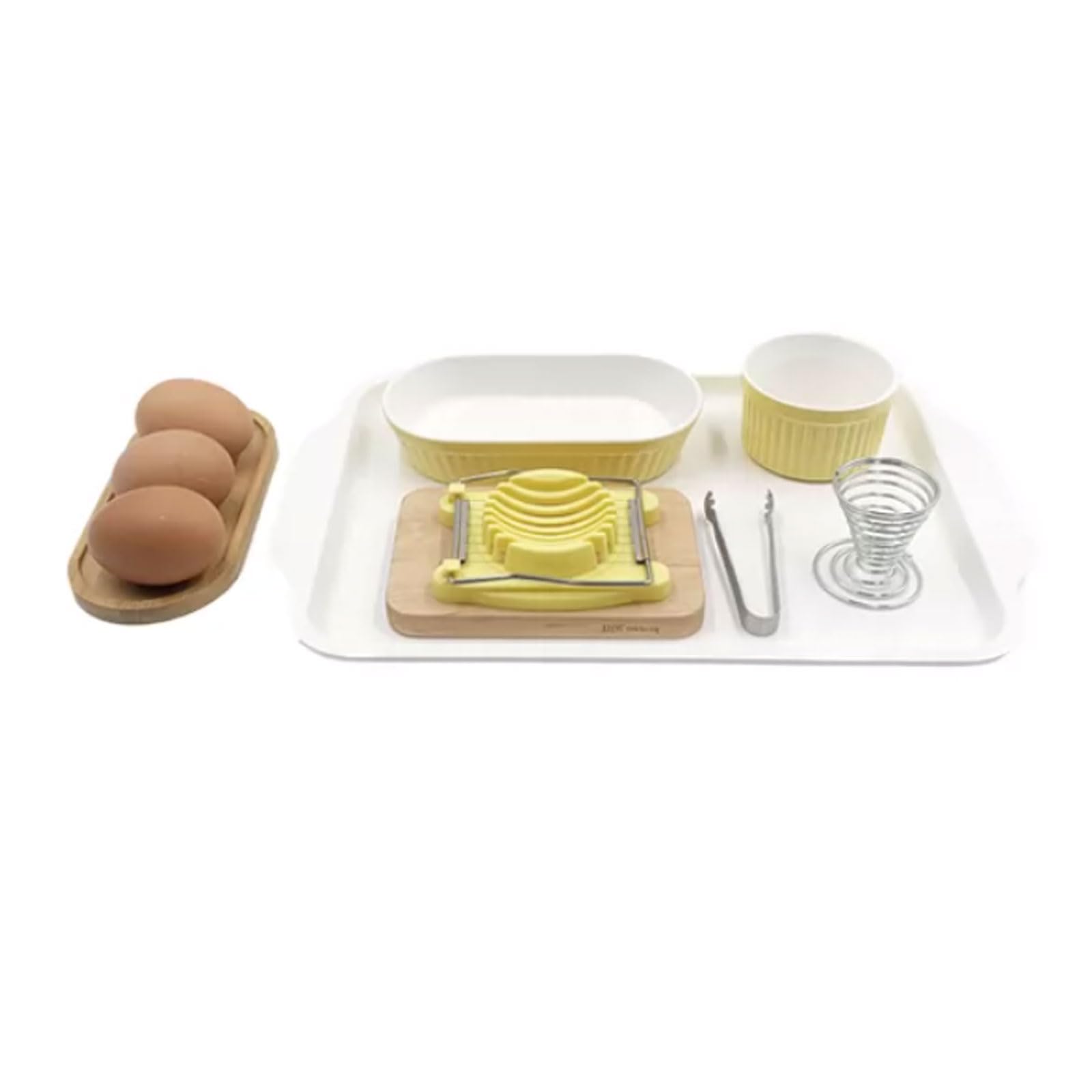 ttnmrc Montessori Egg Cutting Work Tray Set