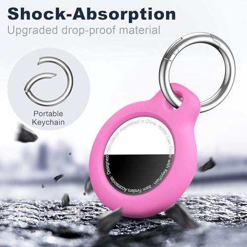 image for MOLOSLEEVE for Airtag Holder Case with Keychain, Shockproof GPS Cover 