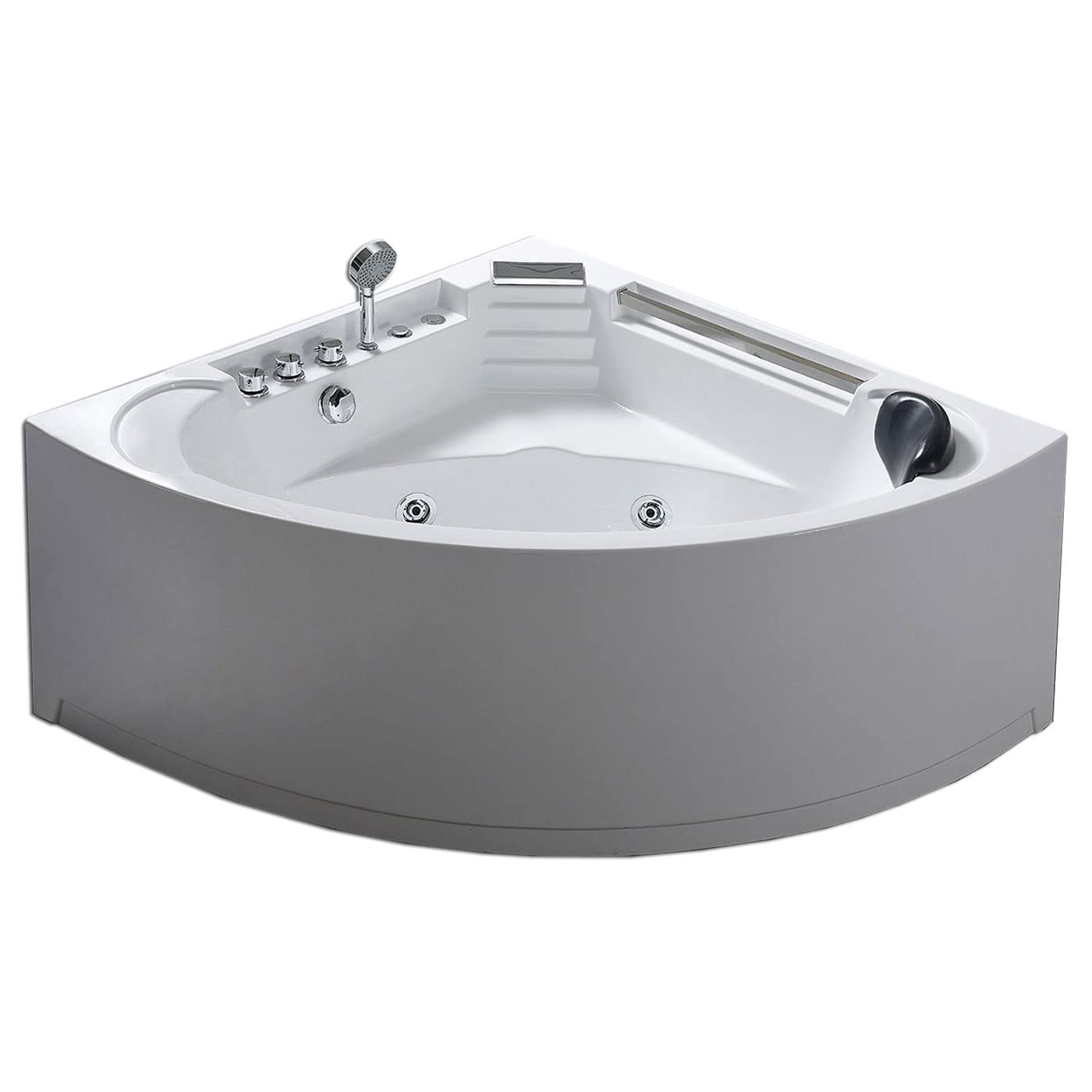 Baignoire Balneo d'angle 135 X 135 cm Bain a remous – Daisy