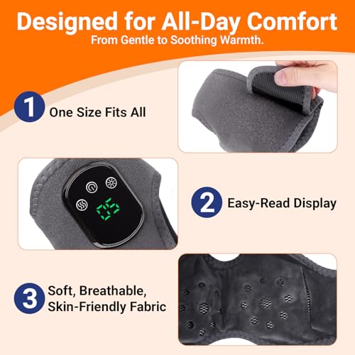 SHANVISTA Foot Triple Method Massager - Cordless Heated Foot Massager with 5 Heat & 3 Vibration for Pain Relief & Relaxation, Portable for Home, Office, Travel - Ideal Gift — view 3