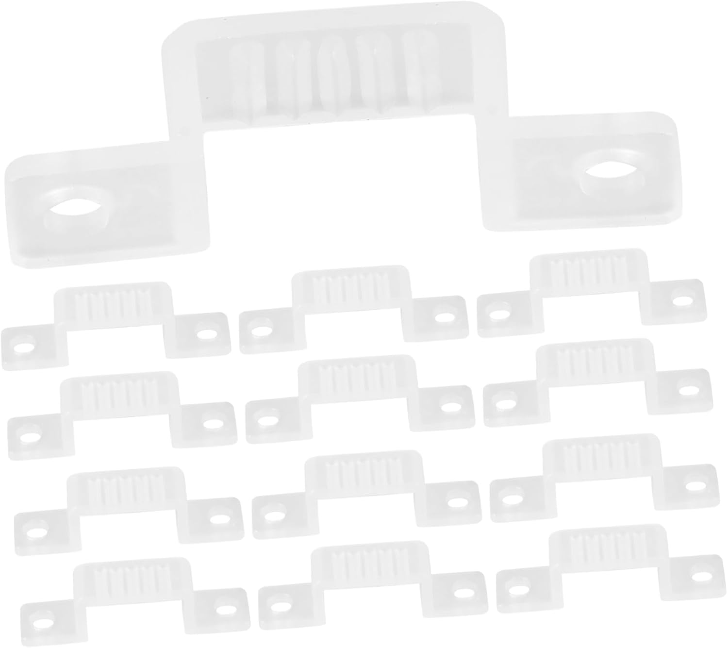 jojofuny 300pcs Led Strip Light Mounting Clips Holders for Secure Light Strip Installation Use Easy to Install for Home Decor and Commercial Displays