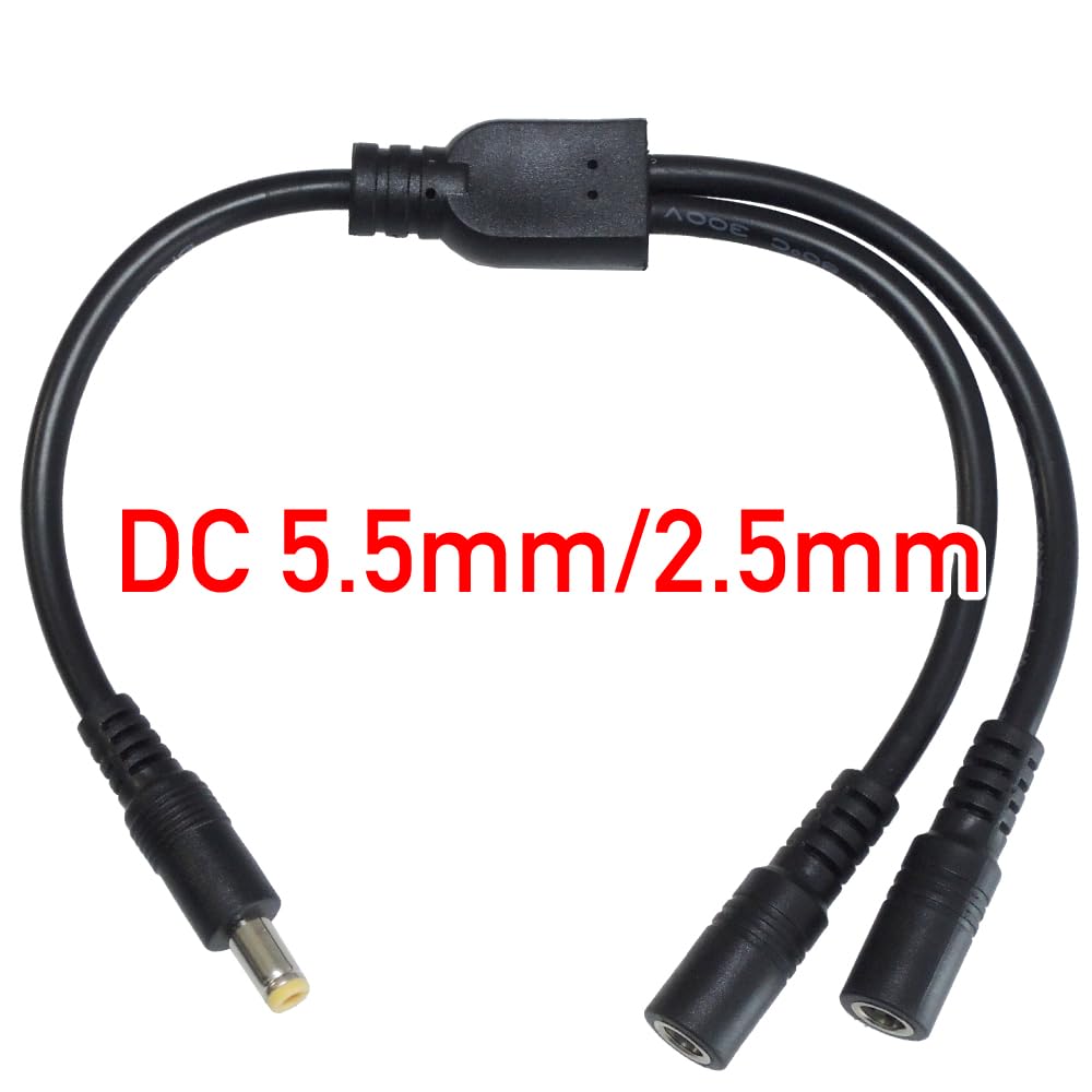 Amazon.co.jp: KAUMO DC電源分岐ケーブル 2分岐 (DCサイズ 5.5/2.5mm