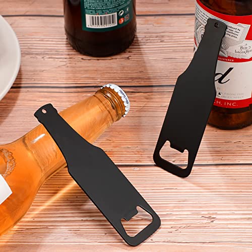 30 Pieces Stainless Steel Flat Bottle Opener Groomsmen Wallet Beer Bottle Opener For Kitchen, Bar, Restaurant, Wedding Bridesmaid Favor, Black #TOP6