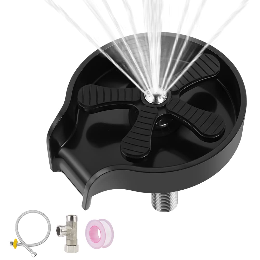 AUAUY Rince Verre Evier, Accessoires pour Evier de Cuisine, Rince Verre Evier, Nettoyeur Verre, D'évier de Cuisine Nettoyage Rapide Rinceur de Pichet pour Évier de Cuisine, KTV, Restaurants, Cafés